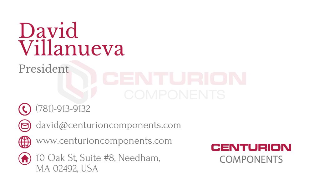 David Villanueva - President at Centurion Components. Visionary leader with extensive experience in construction management and business development.